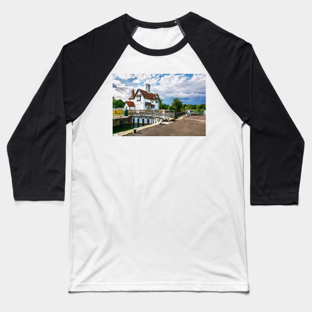 The Lock Keeper's Cottage At Goring Baseball T-Shirt by IanWL